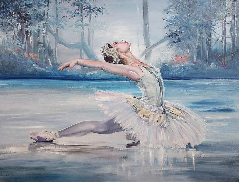 Swan Lake top Floral - Original Photograph by Award-winning Artist